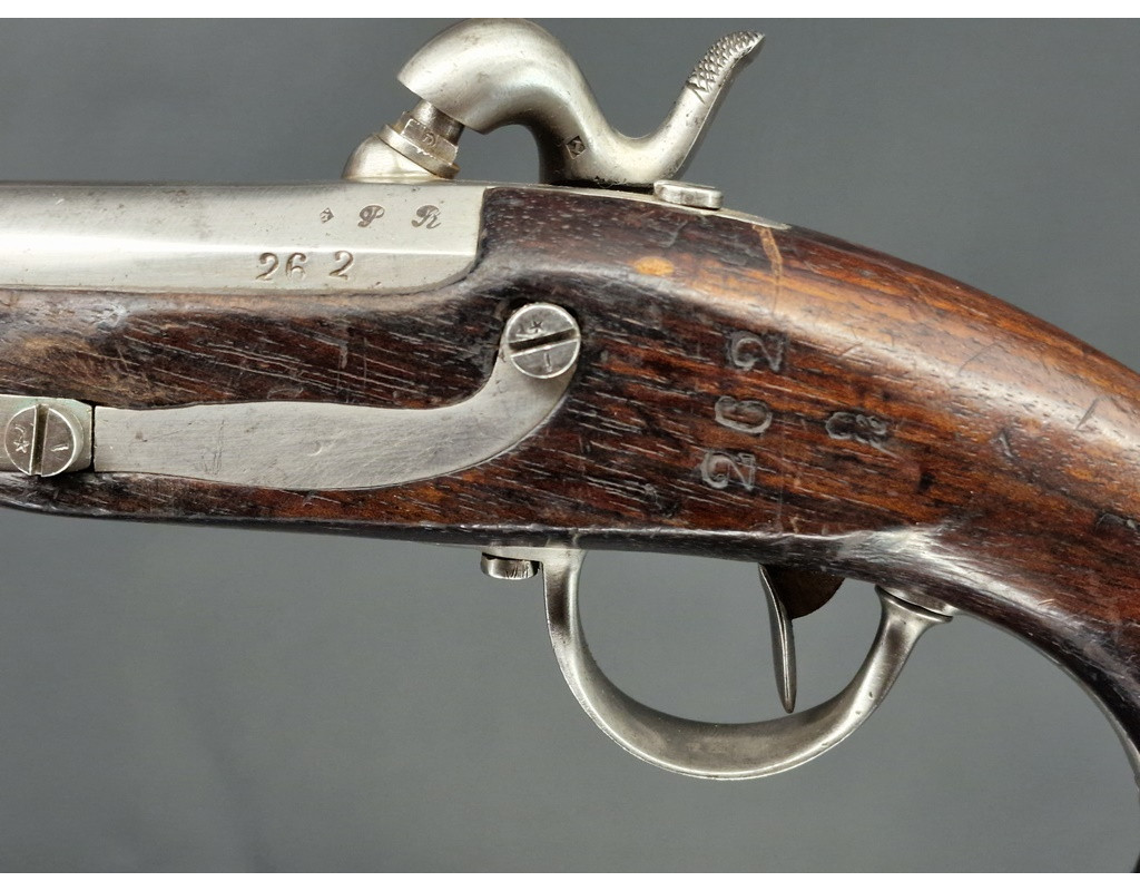Armes de Poing PISTOLET de GENDARMERIE  MODELE 1822  CONSTRUIT NEUF Mre Royale de MAUBEUGE  -  France Charles X {PRODUCT_REFEREN