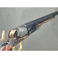 Armes de Poing PAIRE REVOLVERS Réplique Colt 1860 ARMY par UBERTI  avec Ceinturon double holster en Cuir - ITALIE XXè {PRODUCT_R