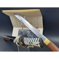 Art du Japon SUPERBE  TANTO  JAPON  HIZEN KUNI TADAYOSHI  CERTIFICAT NBHK {PRODUCT_REFERENCE} - 4