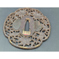 Arts & Armes du Japon TSUBA  KATANA WAKIZASHI    MOKKO GATA   en FER    JAPON 18è {PRODUCT_REFERENCE} - 2