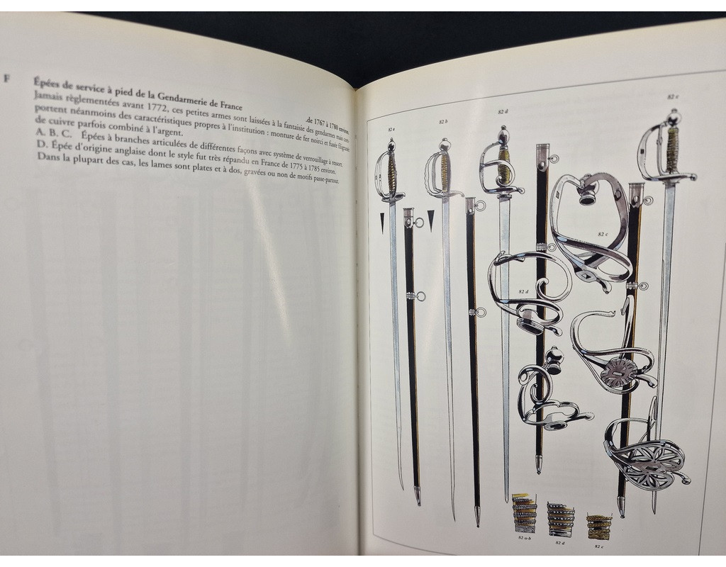 Armes Blanches LIVRE   DES SABRES ET DES EPEE   par MICHEL PETARD  TOME 1  Troupe à Cheval de Louis XIV à l'Empire {PRODUCT_REFE