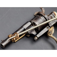 Armes de Poing MINUSCULE REVOLVER A BROCHE CALIBRE 1MM BIJOUTIER MONTER EN BROCHE 1870 - FRANCE XIXè {PRODUCT_REFERENCE} - 8