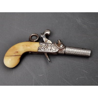 Handguns MINUSCULE PISTOLET DE VOYAGE à BALLE FORCEE de BIJOUTIER 1860  CALIBRE 2mm  -  FRANCE XIXè {PRODUCT_REFERENCE} - 9