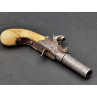 Handguns MINUSCULE PISTOLET DE VOYAGE à BALLE FORCEE de BIJOUTIER 1860  CALIBRE 2mm  -  FRANCE XIXè {PRODUCT_REFERENCE} - 11