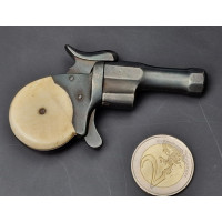 Handguns INCONNU PETIT PISTOLET UN COUP CANN PIVOTANT CALIBRE 5 mm à BROCHE  -  FRANCE XIXè {PRODUCT_REFERENCE} - 1
