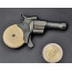 MINUSCULE  PISTOLET CYCLISTE UN COUP CANON PIVOTANT CALIBRE 5 mm à BROCHE  -  FRANCE XIXè
