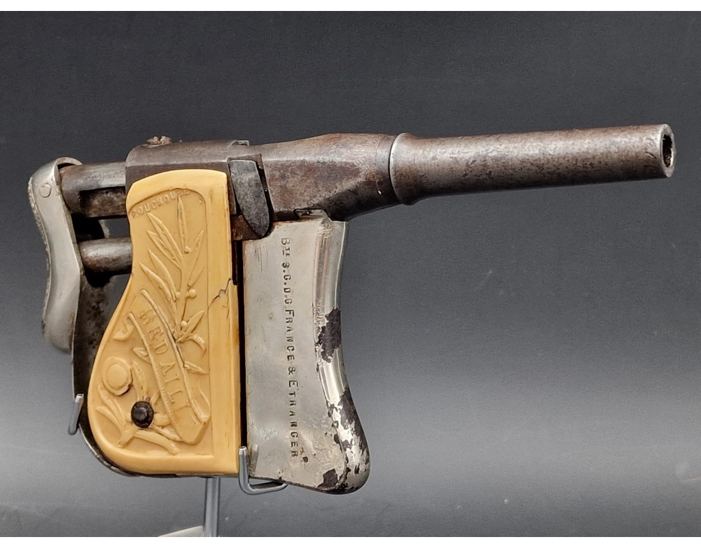Handguns PISTOLET   LE RENOVATOR de Jacques ROUCHOUSSE 1889 Calibre 6mm  PALM PISTOL SQUEZZER {PRODUCT_REFERENCE} - 4