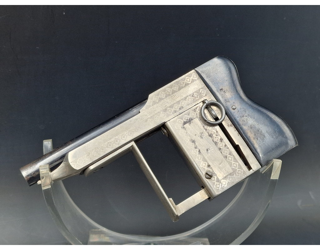 Handguns PISTOLET LE MERVEILLEUX de Jacques ROUCHOUSE Calibre 8 mm  PALM PISTOL SQUEZZER -  FRANCE XIXè {PRODUCT_REFERENCE} - 1