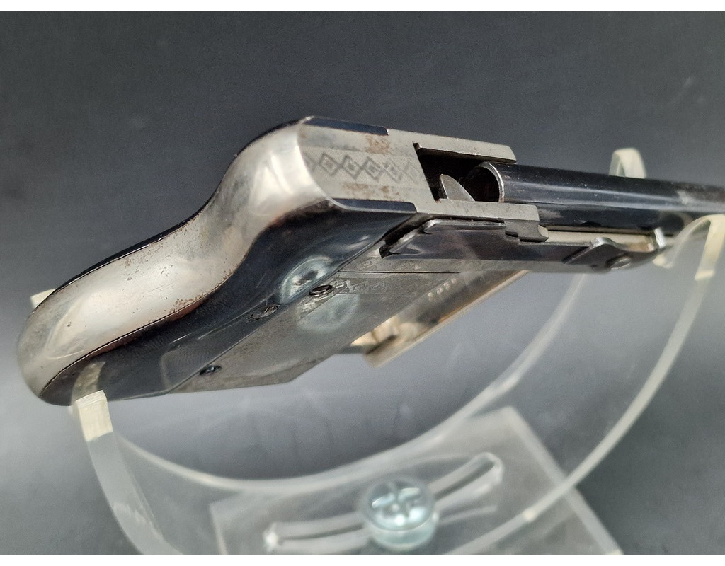 Armes de Poing PISTOLET LE MERVEILLEUX de Jacques ROUCHOUSE Calibre 8 mm  PALM PISTOL SQUEZZER -  FRANCE XIXè {PRODUCT_REFERENCE