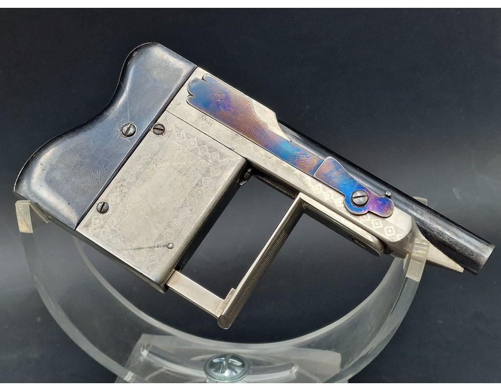 Handguns PISTOLET LE MERVEILLEUX de Jacques ROUCHOUSE Calibre 8 mm  PALM PISTOL SQUEZZER -  FRANCE XIXè {PRODUCT_REFERENCE} - 12