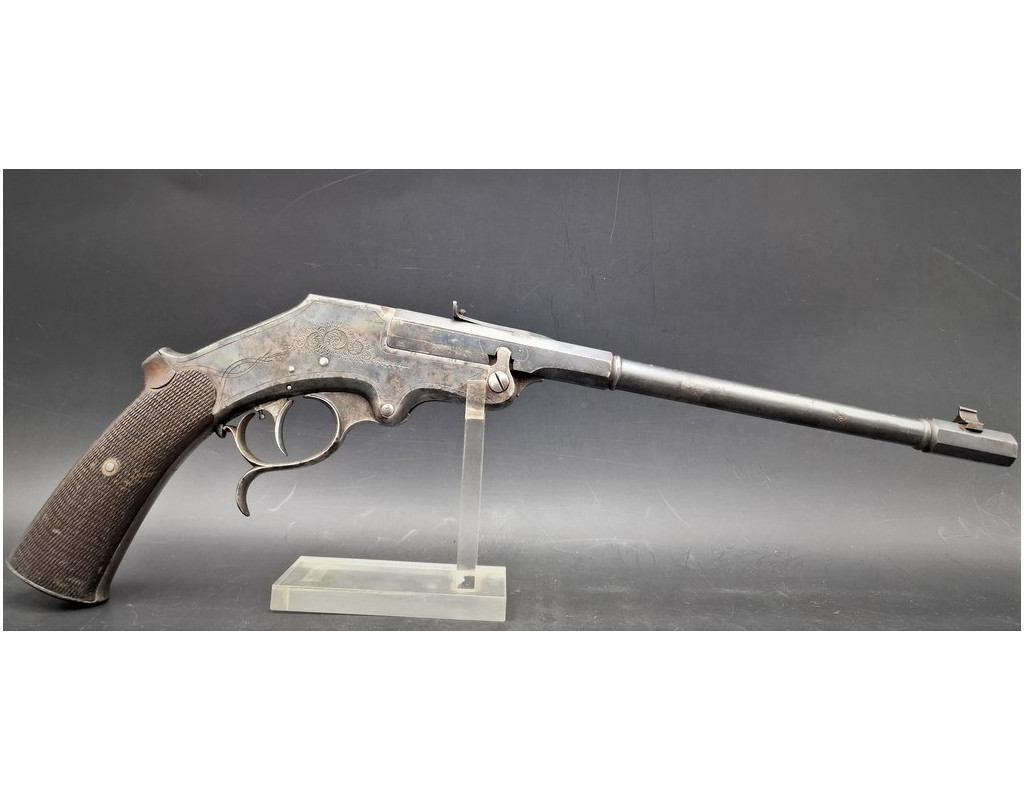 Handguns PISTOLET DE TIR à STECHER de LANGENHAN Modèle 1893  calibre 22 LR  -  Allemagne XIXè {PRODUCT_REFERENCE} - 2