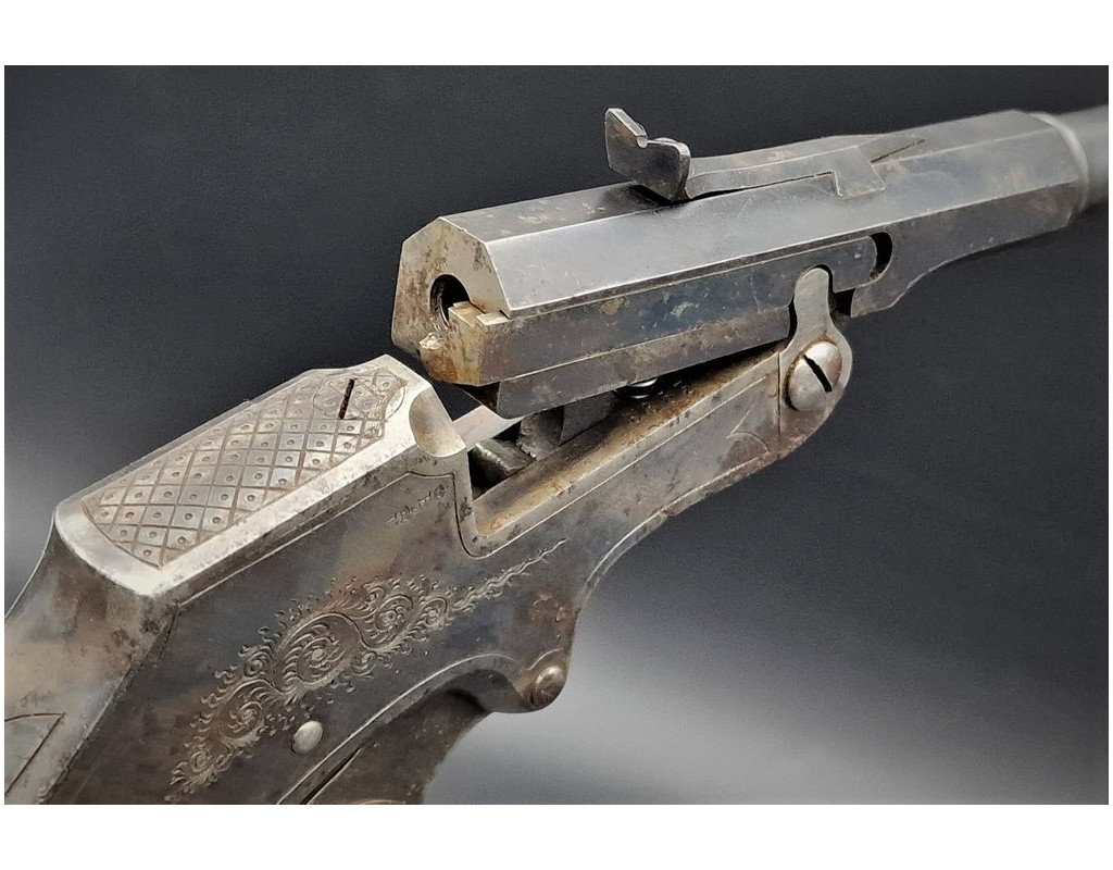 Handguns PISTOLET DE TIR à STECHER de LANGENHAN Modèle 1893  calibre 22 LR  -  Allemagne XIXè {PRODUCT_REFERENCE} - 12