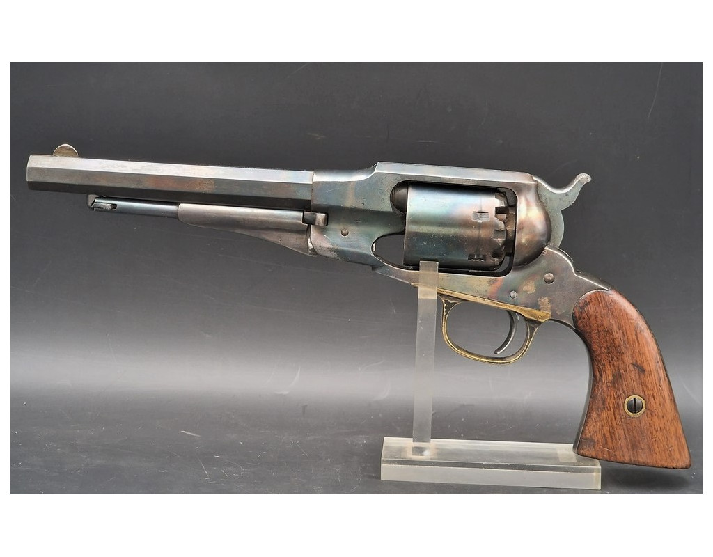 Handguns REMINGTON NEW MODEL SA BELT REVOLVER à PERCUSSION CALIBRE 36 PN  1865 à 30000Ex {PRODUCT_REFERENCE} - 7