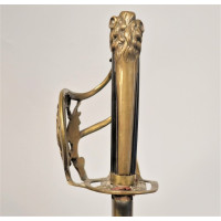 Armes Blanches FORT SABRE D' OFFICIER SUPERIEUR DE MARINE REVOLUTIONNAIRE A L' EFFIGIE DE LAFAYETTE  -  FRANCE Révolution {PRODU