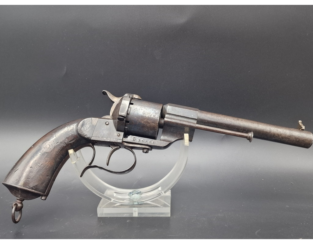Armes de Poing REVOLVER LEFAUCHEUX Modèle 1854 Civil Calibre 12mm à Broche - France second Empire {PRODUCT_REFERENCE} - 1