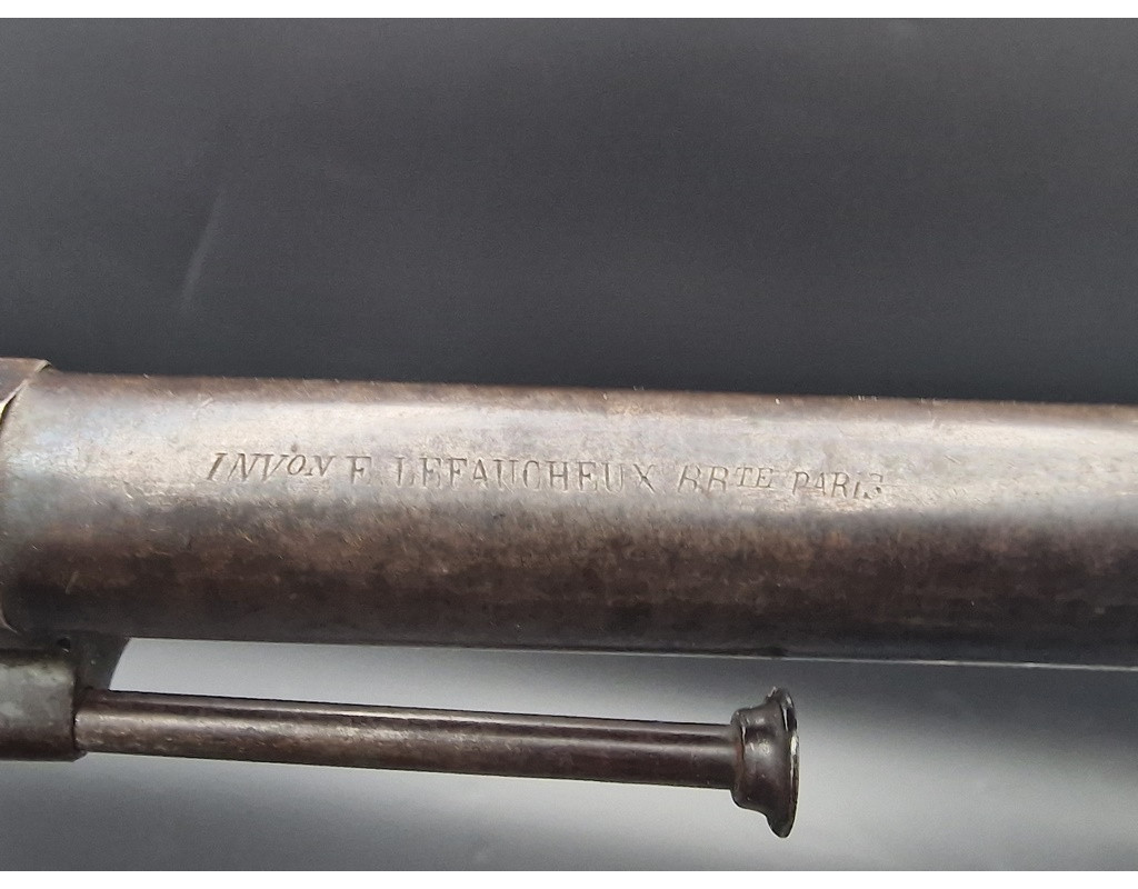 Armes de Poing REVOLVER LEFAUCHEUX Modèle 1854 Civil Calibre 12mm à Broche - France second Empire {PRODUCT_REFERENCE} - 5
