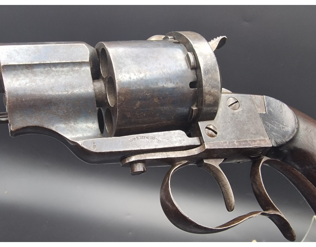 Armes de Poing REVOLVER LEFAUCHEUX Modèle 1854 Civil Calibre 12mm à Broche - France second Empire {PRODUCT_REFERENCE} - 8