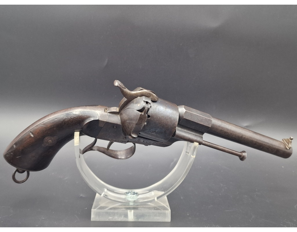Armes de Poing REVOLVER LEFAUCHEUX Modèle 1854 Civil Calibre 12mm à Broche - France second Empire {PRODUCT_REFERENCE} - 15