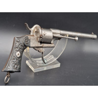 Armes de Poing REVOLVER LEFAUCHEUX BREVETE double action CALIBRE 9mm A BROCHE - Belgique XIXè {PRODUCT_REFERENCE} - 2