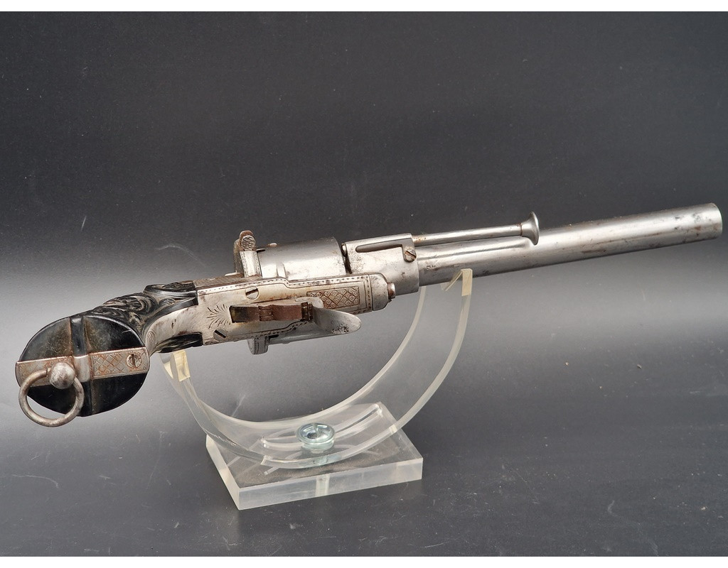 Armes de Poing REVOLVER LEFAUCHEUX BREVETE double action CALIBRE 9mm A BROCHE - Belgique XIXè {PRODUCT_REFERENCE} - 4