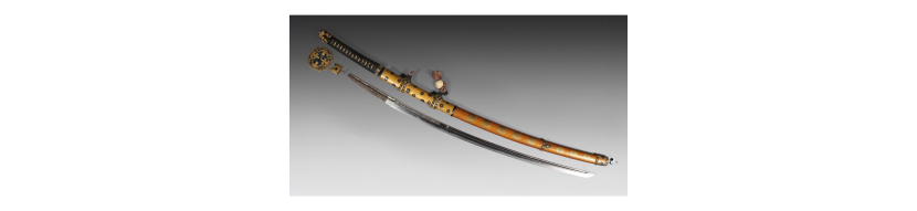 Armes japonaise sabre katana koshirae et objets d'arts du Japon